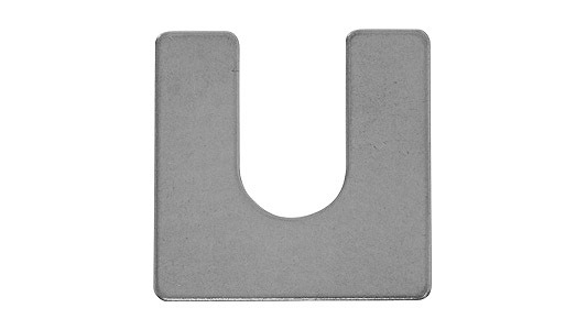 角洗濯機（Ｕ字 板厚０．５【400個】ｽﾃﾝ Uｼﾞ(ｶｸW 0.5T M8X25X0.5 ｽﾃﾝﾚｽ(303､304､XM7等) / 出どころ(または標準尺度)
