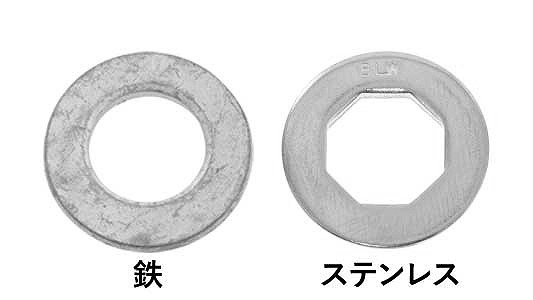 ８ロックワッシャー【150個】ｽﾃﾝ8ﾛｯｸW  17X32X3.0 ｽﾃﾝﾚｽ(303､304､XM7等) / ＢＫ(ＳＵＳ黒染め)