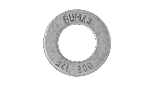 ＢＵＭＡＸ１０．９ 洗濯機【100個】10.9 BUMAX W(M16  17X30X3.0 ＳＵＳ３１６Ｌ / 出どころ(または判定基準)