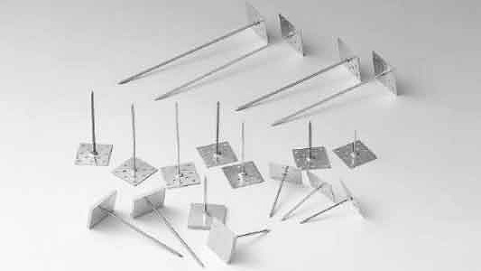 スピンドル鋲（軟質）【1000個】AL ｽﾋﾟﾝﾄﾞﾙﾋﾞｮｳ ﾅﾝｼﾂ 38L アルミ(AL) / 生地(または標準)