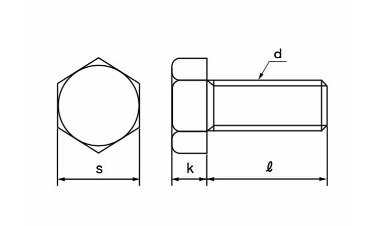 休日限定 六角ボルト 全6カクBT ゼン 3 X 6 標準 または鉄 クローム