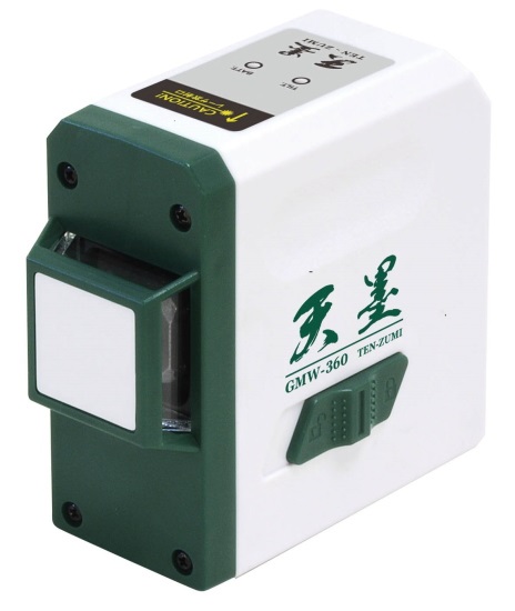 SK 緑であることレーザ 天墨 GMW-360＜新潟精機＞ レーザ墨出し器・レーザ気泡管水準器 ・ 墨つぼ ・ BTL1000 ・ BTL1100 ・ BTL1101 ・ 正六面体ミニ 1V1H