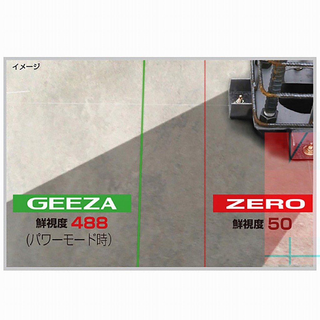 雑誌で紹介された NAVI TJMデザイン GZASN-KJCSET GEEZAセンサーKJC レーザー墨出し器 三脚セット DIY・工具