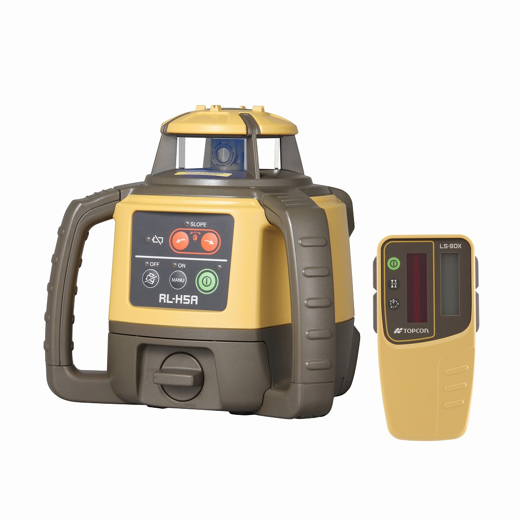 ローテーティングレーザーRL-H5A トプコン ： RL-H5ADB ・ 軽銀三脚球面D印字機 STD-OD 付き添い人 ＜TJM絵図面＞ 花・ガーデン・DIY-計測工具