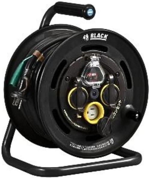 屋外用漏電遮断付コードリール　SBE-30KCB3　30m 侍BLACK 侍ブラック 高儀ｃ・ SBE-30KC｜金物専門店ネジロク 店 16,294円