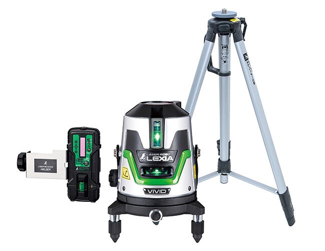 即納 直】 70856 レーザーロボ LEXIA VIVID 51 緑であること 受光器・三脚架書き割り