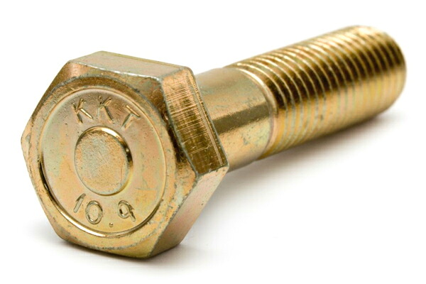 鉄(SCM435)/クロメート(黄褐色メッキ) 六角ボルト [強度区分：10.9] (半ねじ)<br>Ｍ３６×１６０ 【 バラ売り ： 1本入り 】