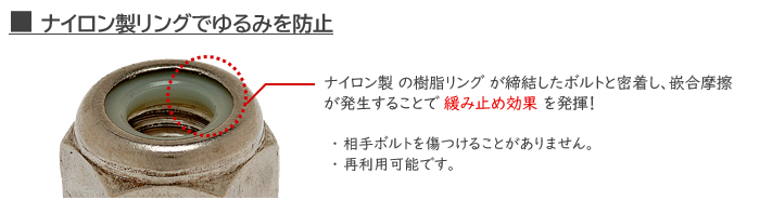 人気 SUS304 ナイロンロックナット付き鍋頭ビス M5-L30-90