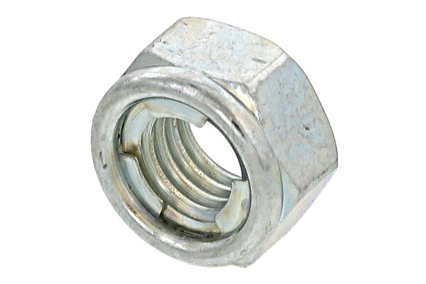 鉄/三価ホワイト E-LOCK NUT [六角ナットタイプ] Ｍ６　【 小箱 ： 1箱／800個入り 】