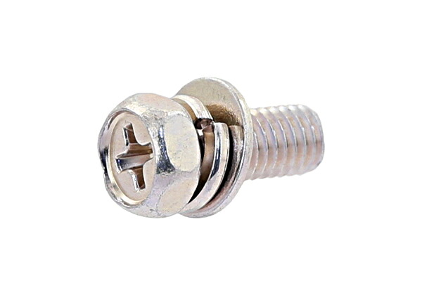 鉄/三価白いこと (+)六角アプセットセムス [P\u003d4] ピタック(薄板用)\u003cBR\u003eＭ６×１２ 【 小箱 ： 1箱／500本入り口・入口 】
