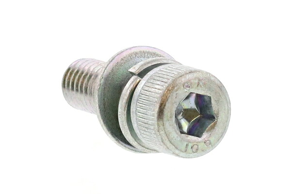 鉄(SCM435)/三価ホワイト キャップセムス [P\u003d4] 強度区分：10.9<br>Ｍ５×１０ 【 小箱 ： 1箱／500本入り 】