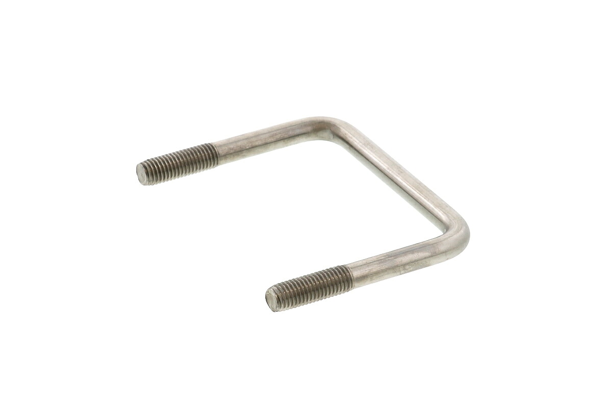 ステンレス/生地 コの字ボルト (□100mm×50mm用) Ｍ１２　【 お得セット ： 4本入り 】