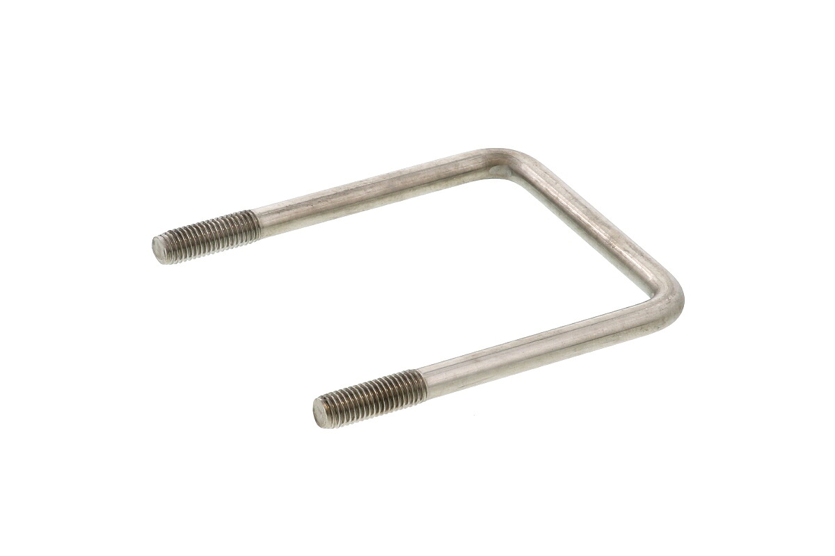ステンレス/生地 コの字ボルト (□100mm×100mm用) Ｍ１０　【 お得セット ： 4本入り 】