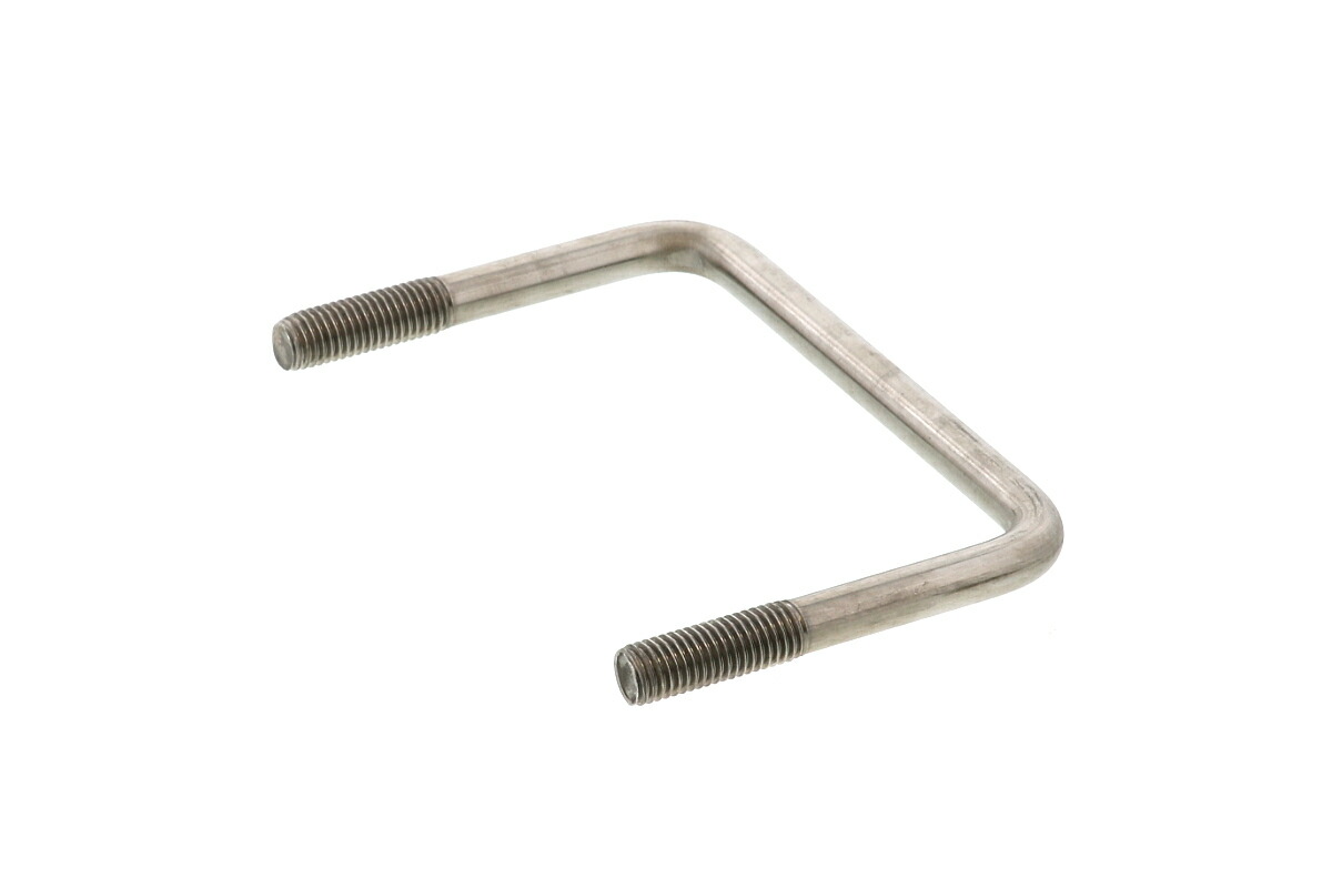 ステンレス/生地 コの字ボルト (□125mm×65mm用) Ｍ１６　【 バラ売り ： 1本入り 】