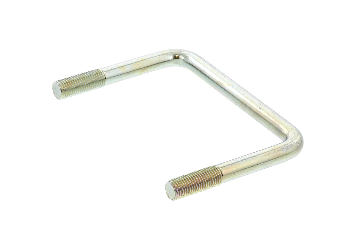 鉄/三価ホワイト コの字ボルト (□150mm×75mm用) Ｍ１６　【 お得セット ： 4本入り 】