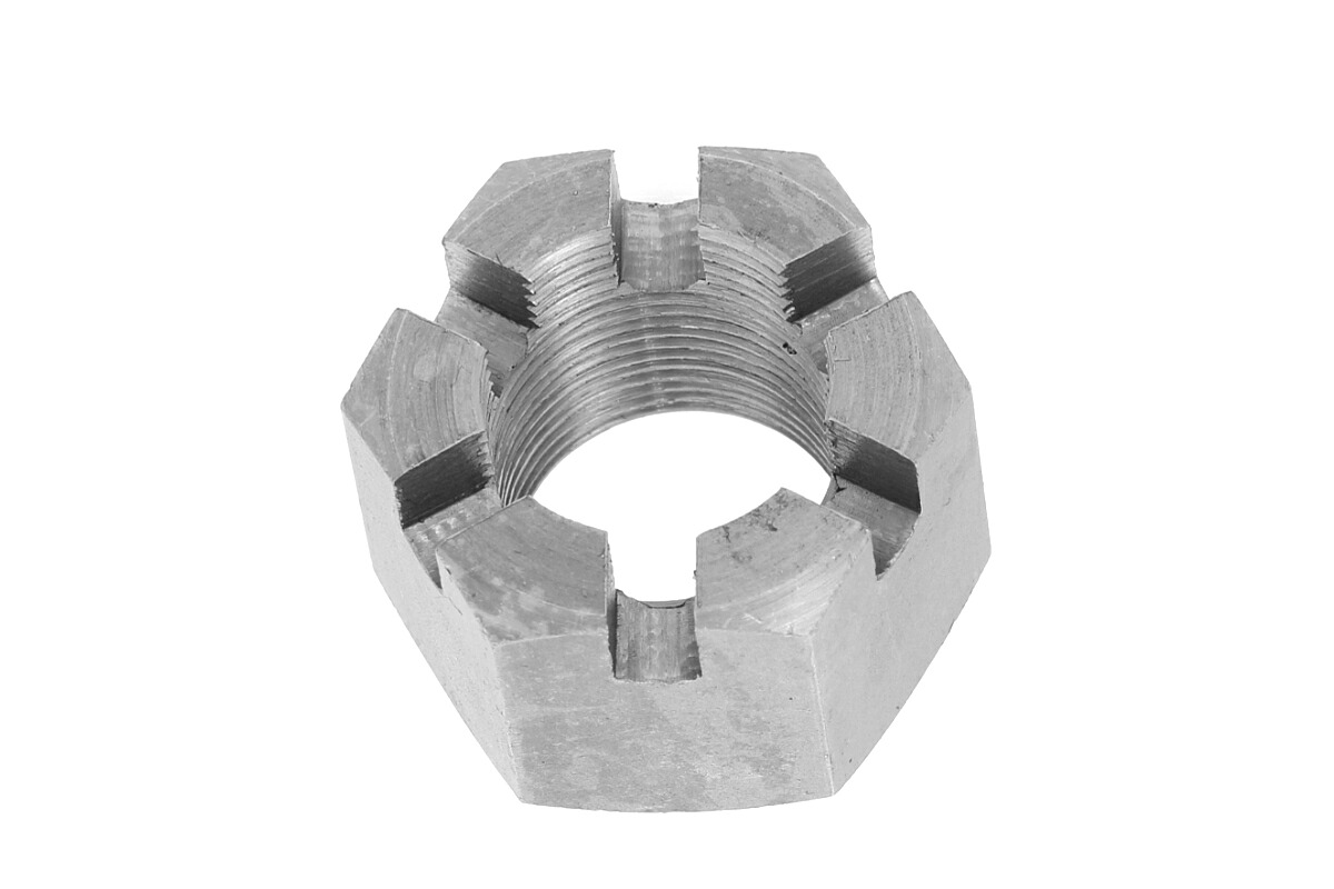 鉄/三価ホワイト 溝付ナット [1種・高形] (細目) Ｍ１６　《ピッチ＝1.5》 【 お得セット ： 10個入り 】