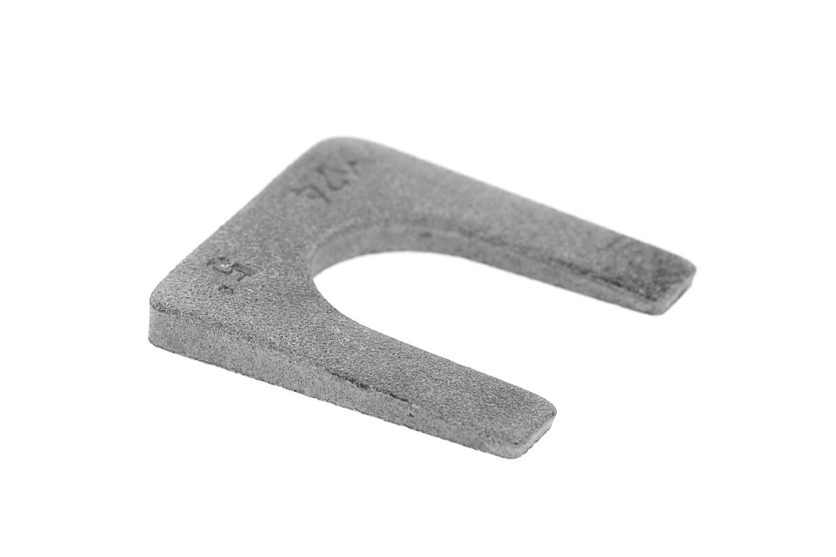 鉄/三価ホワイト テーパーU字角ワッシャー [傾斜角:5度]<br>Ｍ１０ 【 小箱 ： 1箱／230個入り 】