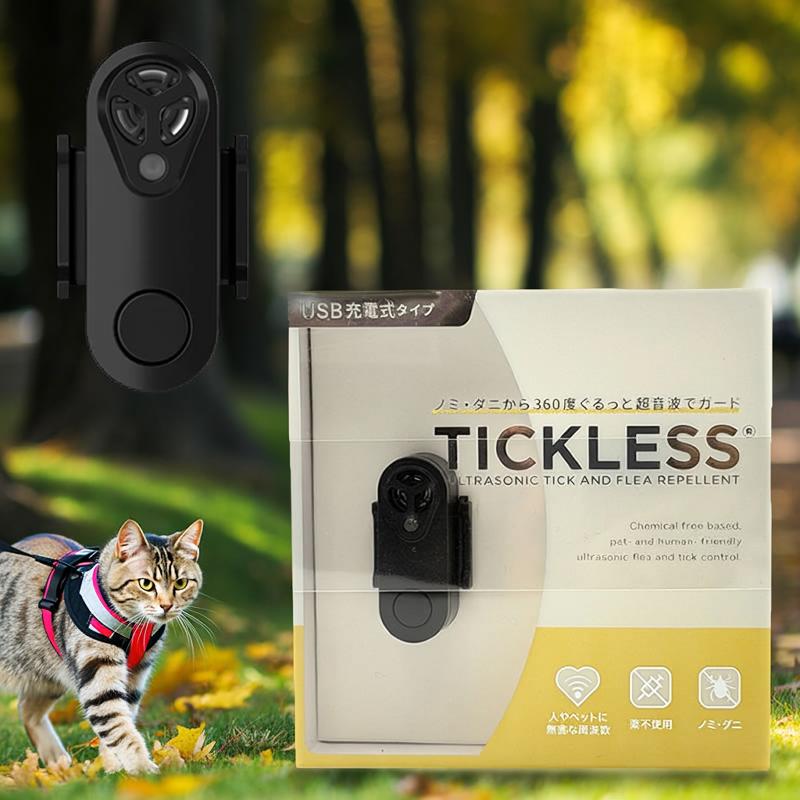 【TICKLESS】 化粧品受け答え USB印字機 黒いこと 愛玩動物用 猫用 犬用 害虫打つ手 隠翅目 壁蝨目
