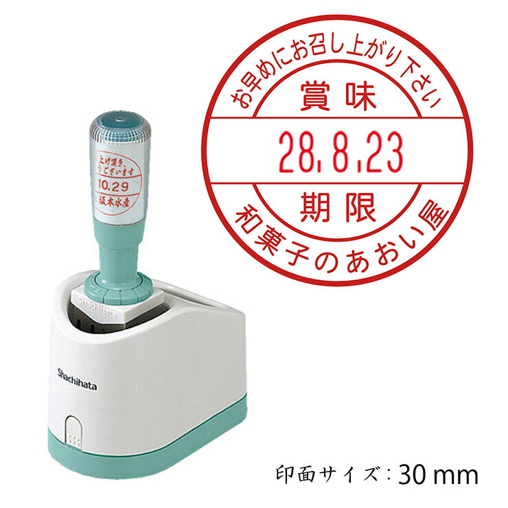 【5％OFFクーポン発行】 賞味期限 日付 ネーム印 データーネーム30号 グリップ式 シヤチハタ