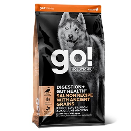 【正規品】GO! ゴー 消化+腸の健康ケア サーモン 9.98kg ドッグフード ドライ 犬用 全年齢｜ペットのサプリ屋さんポッター
