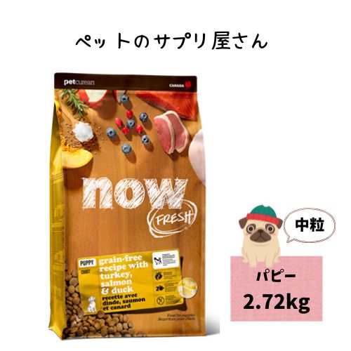 【置き目品】ナウ生新しい グレインフリー パピー 2.72kg ドッグフード 素っ気ないボンネット 貨物輸送無料