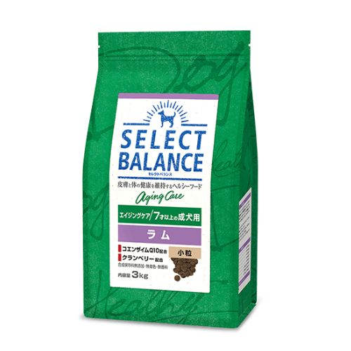 セレクトバランス エイジングケア ラム 小粒(高齢犬用）7kg ドッグフード ドライ 送料無料