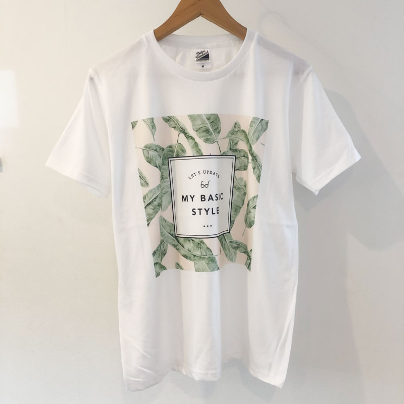 お値下げ　ボタニカルモチーフプリントTシャツ　Ｌ ボタニカル柄プリントオープンカラーシャツ｜メンズファッション
