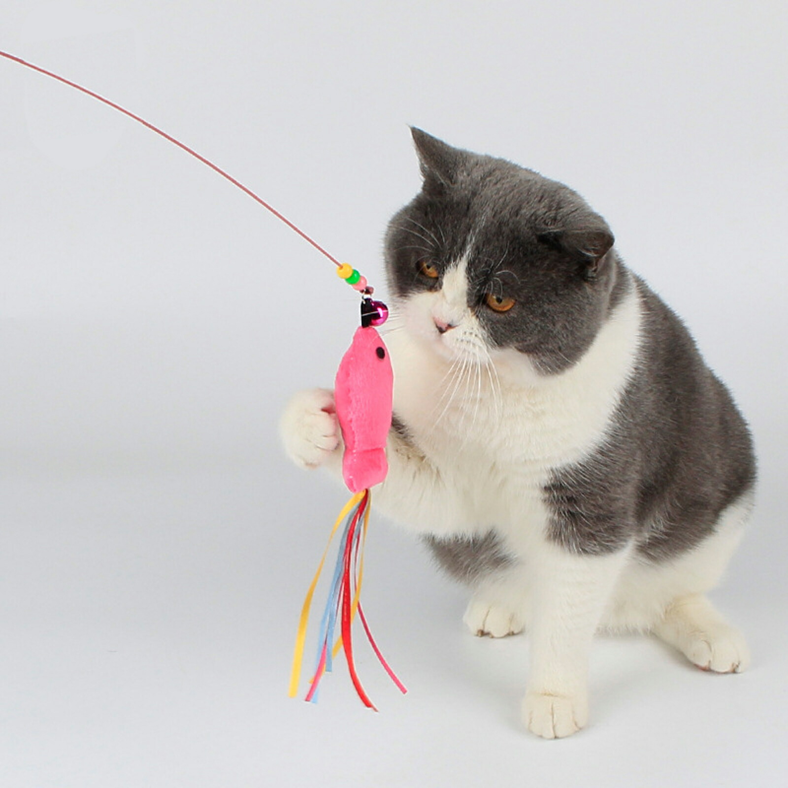 猫じゃらし 3本セット 猫の友社 猫 おもちゃ 猫用おもちゃ 送料無料 プレゼント ギフト 鳥毛 羽根 おもちゃ