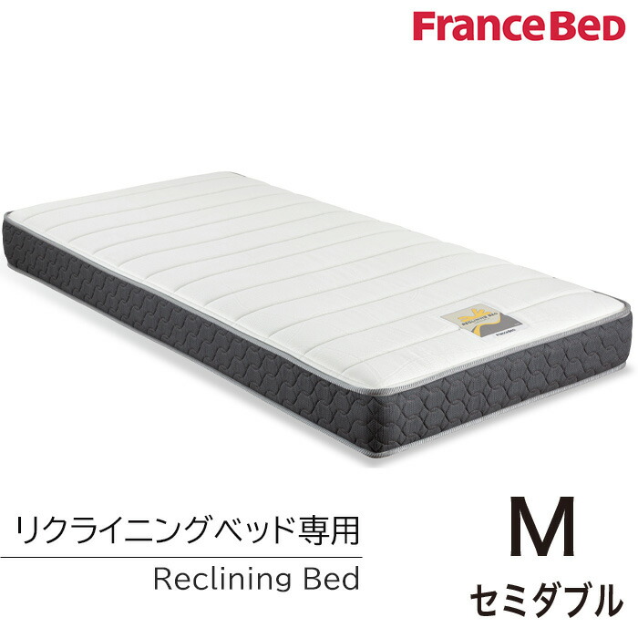 【ベッドと同時購入で送料無料】フランスベッド リクライニングベッド専用マットレス／RX-STD-EX／セミダブル 両面仕様 高密度連続スプリング 日本製 301858200