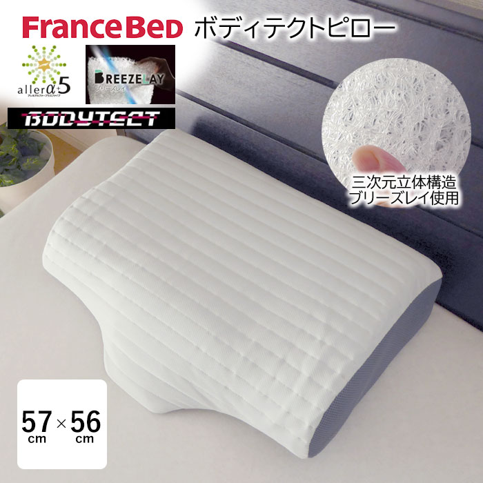 日本製 ボディテクトピロー 住み家砂ぼこり打つ手産業 消臭産業 加齢臭打つ手 汗臭打つ手 ピロー まくら 枕 洗える 43×56糎 吸汗速乾編み物出どころ フランスベッド 母の日 父の日 敬老の日 差し上げ物 特価大売り出し 360077-070