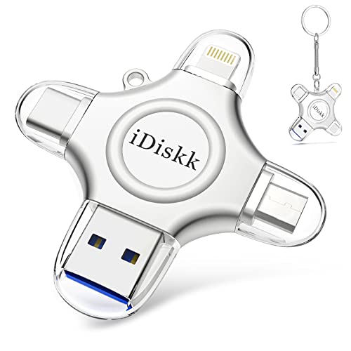 Apple mfi証明済 4インチ1 iPhone15相応う iDiskk iPhone usb記憶装置 512GB Lightning+USB+Type-C+Micro繋ぎ積み上げる 外信用販売閃光電球運転 外の方記憶装置 持ちはこびの間隔文字取りひろげる アイフォン
