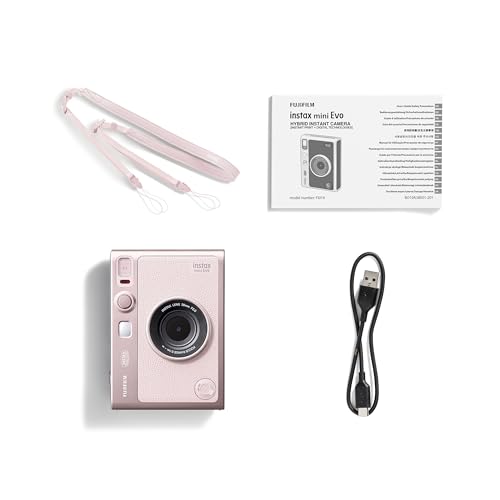 富士フイルム(FUJIFILM) チェキ Evo ハイブリッドインスタントカメラ(インスタントカメラ/スマホプリンター/デジタルカメラ) instax mini Evo ピンク INS MINI EVO G PK C チェキ instax mini｜ネコサン商店