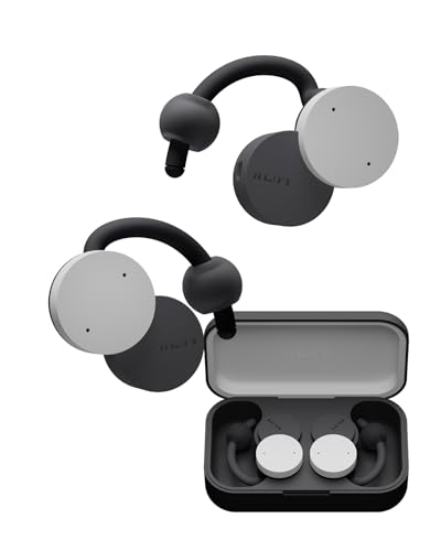 nwm (ヌーム) オープンイヤー型 完全ワイヤレス 耳スピーカー nwm DOTS | 耳をふさがない イヤホン 耳スピ Bluetooth 5.3 NTT sonority ストーンホワイト｜ネコサン商店