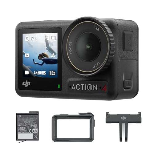 DJI 動き写真器 Osmo Action 4 エッセンシャルコンボ 4K/120fps相応う 雨合羽動き写真器 1/1.3in検出器積み上げる 有らぬ事の低照明動作 10-bit  D-Log M 色合い演戯 長時間駆動動力の1770 m