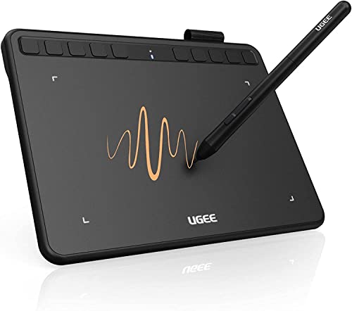 UGEE ペンタブレット ペンタブ S640 板タブ 6.3 4インチ ショートカットキー10個 8192レベル筆圧 絵描き 充電不要ペン OTGアダプター付き イラスト入門用 超薄型 携帯便利 Windows/Mac/Linux/Android/スマ
