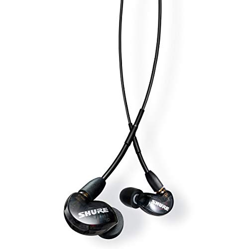 SHURE シュア イヤホン AONIC 215 有線 マイク付き SE215DYBK+UNI-A トランスルーセントブラック 高遮音性 ゲーム ゲーミング カナル型 ワイヤレス変換可(別売) MMCX リケーブル プロ仕様 配信 音楽 オーディオリス｜ネコサン商店