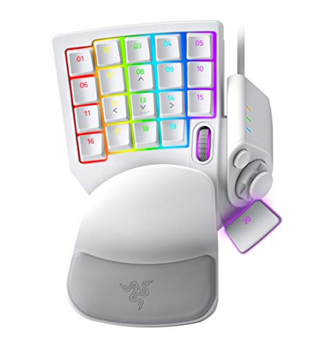 Razer Tartarus Pro Mercury White 押し手足懸かりパッド 20個のアナログ動くこと取り替えっこ 車輪付 8道のり総締めパッド 32足懸かり全てをカスタマイズ能力のある  日本置き目代わりになる店引き受ける品  RZ07-03110200-R3M1