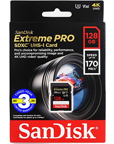 SanDisk サンディスク SDXC カード 128GB Extreme Pro UHS-I 超高速U3 Class10 3年保証 並行輸入品｜ネコサン商店