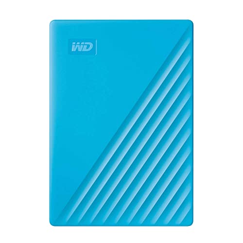 WD ポータブルHDD 5TB USB3.0 ブルー My Passport 暗号化 パスワード保護 外付けハードディスク / メーカー3年保証 WDBPKJ0050BBL-WESN 国内正規代理店品