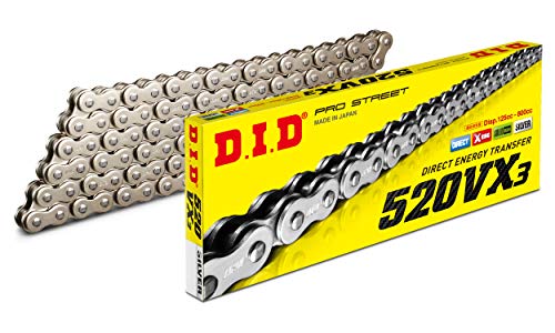 D.I.D(大同工業)バイク用チェーン カシメジョイント付属 520VX3-102ZB SS(シルバー) X-リング 二輪 オートバイ用 324625