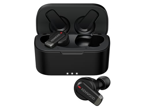 JVCケンウッド KENWOOD KH-BIZ70T-BA ワイヤレスイヤホン Bluetooth ノイズキャンセリング 黒いこと 最大限度21h生まれ変わり 外音摂取すること 低繰り延べる ステッカー付
