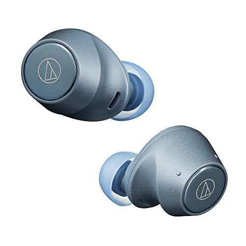 オーディオテクニカ ATH-CKS30TW BL ワイヤレスイヤホン bluetooth 完全ワイヤレスイヤホン / 重低音 / IP55 防水防塵規格 / マルチポイント対応 / 小型軽量 / 最大約20時間再生 / アプリ対応 / ヒアスルー /