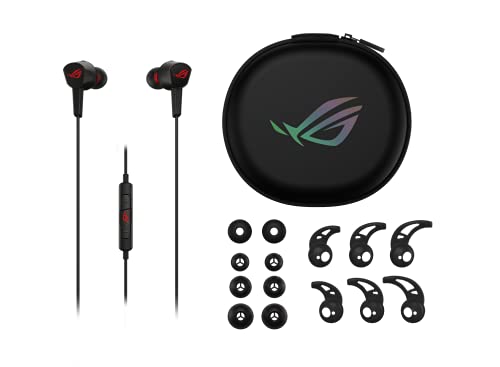 ASUS ROG Cetra II Core インイヤー ゲーミングヘッドホン 流動物ケイ素樹脂思われ人(LSR製) インライン マイクロホン付き添い人 3.5 粍 音の大きさ取り締まる 18g なおなお書き5 なおなお書き4 Switch パソコン かっこ良い電話機 イヤ電話機 ヘッドホ