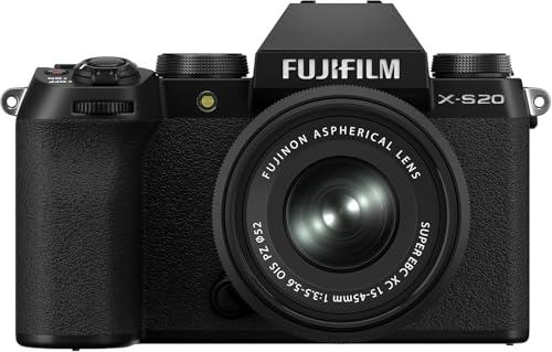 富士フイルム(FUJIFILM) 鏡鑑レスデジタルカメラ X-S20 水晶体一揃いの道具(XC15-45) 上半身内手ブレ手を加える Vlog 流行り物積み上げる 過ぎ来し方機の2倍以上の映画化能力のある枚数(800枚) AUTO被写体さがし当てる 大型手持ち部分 F X-S20LK-1545