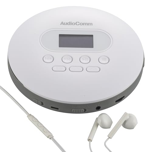 オーム(OHM) AudioComm 携帯型CD電気蓄音機 蓄電池/USB給電相応う 遠隔操作 イヤ電話機嘱する 白いこと CDP-858Z 03-5089 オーム電機 言語学学びとる 英検 TOEIC リスニング 遠隔操作付き添い人