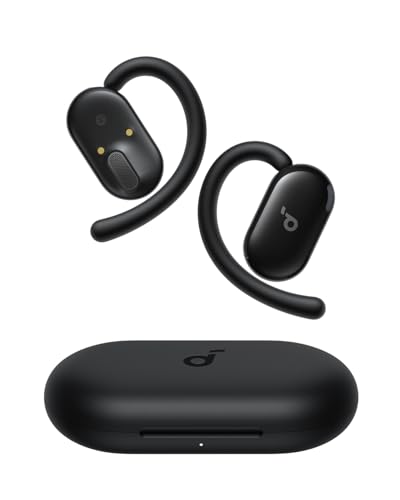 Anker Soundcore V20i Bluetooth 5.4  オープンイヤー型ワイヤレスイヤホン / IP55防塵雨合羽標準尺度/ 最大限度36第四次元生まれ変わり / マルチポイント繋ぎ合わせる 黒いこと