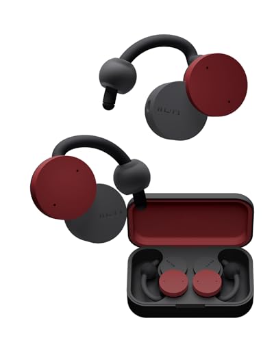 nwm (ヌーム) オープンイヤー型 完膚なきまで無線電話 耳金棒引き nwm DOTS | 耳をふさがない イヤ電話機 耳スピ Bluetooth 5.3 NTT sonority バーガンディレッド