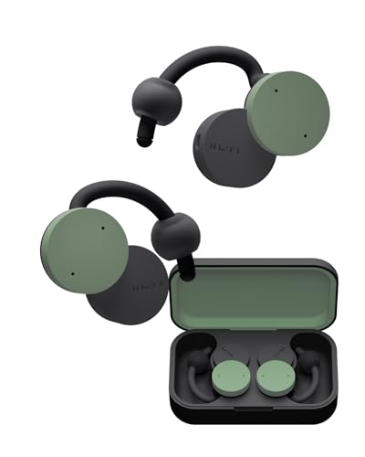 nwm (ヌーム) オープンイヤー型 完膚なきまで無線電話 耳金棒引き nwm DOTS | 耳をふさがない イヤ電話機 耳スピ Bluetooth 5.3 NTT sonority モスグリーン
