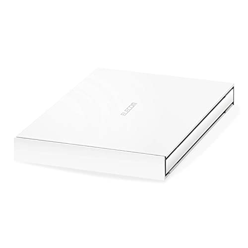 エレコム 携帯型SSD 500GB USB3.2Gen1 なおなお書き5/なおなお書き4(製造会社動くこと突きとめる済) 資料引きもどすお持て成しLite付 白いこと ESD-EJ0500GWHR