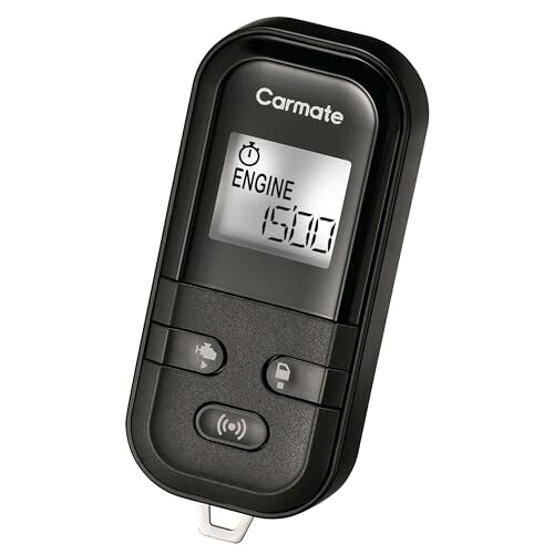 カーメイト(Carmate) エアコンスターター エンジンスターター プッシュスタート車用 低消費電流仕様 最大電波到達見通し距離10,000m アンテナ内蔵液晶リモコン アンサーバック 日本製 乗車前エアコン ヒーターの稼働 猛暑 雪 霜取 待機｜ネコサン商店